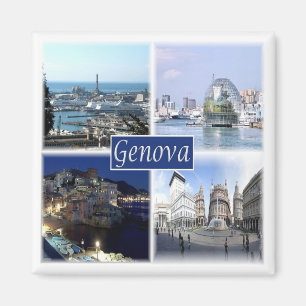 LGR164 GENOVA - Mosaic - Liguria - Italy - Fridge Magnet