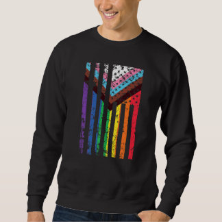 Lgtbiaq+ Pride Usa Flag Pride Month Sweatshirt