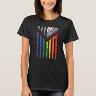 Lgtbiaq+ Pride Usa Flag Pride Month T-Shirt