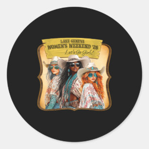 Lgww26  classic round sticker