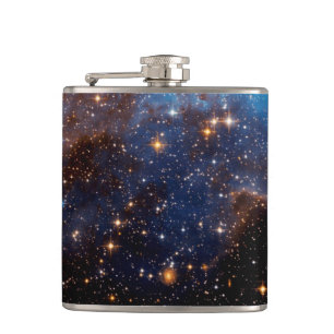 LH 95 Star Forming Region - Hubble Space Photo Hip Flask