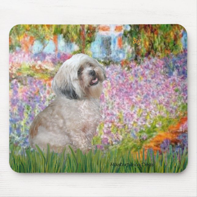 Lhasa Apso 20 - Garden Mouse Pad (Front)