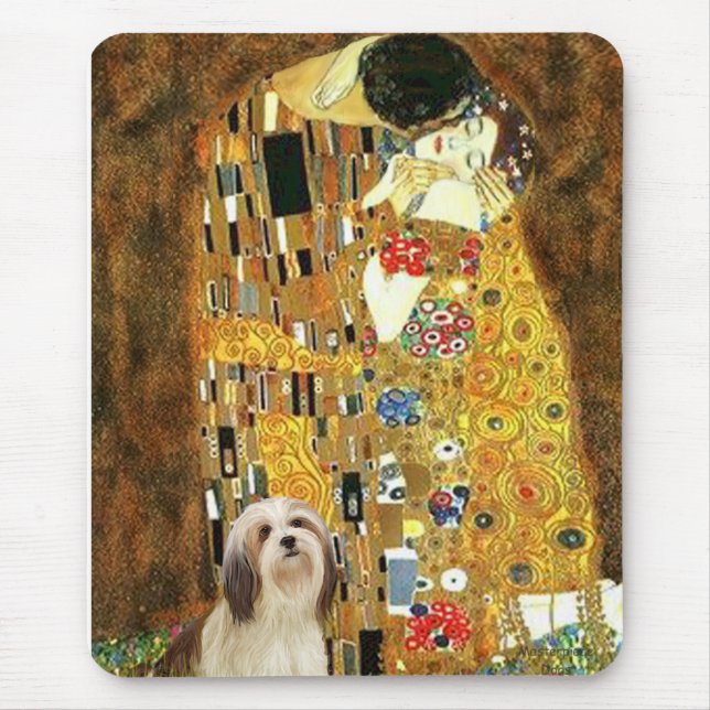 Lhasa Apso 4 - The Kiss Mouse Pad (Front)