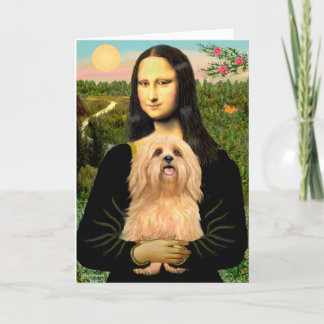 Lhasa Apso 9 - Mona Lisa Card