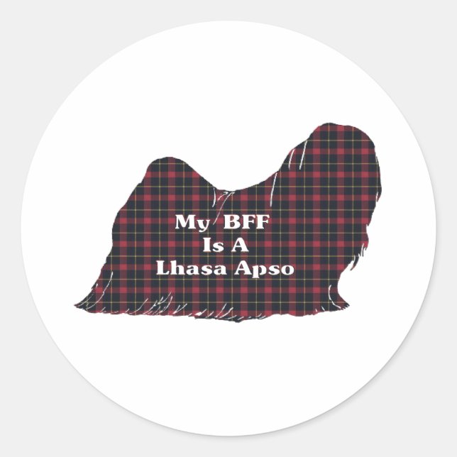 Lhasa Apso BFF Sticker (Front)