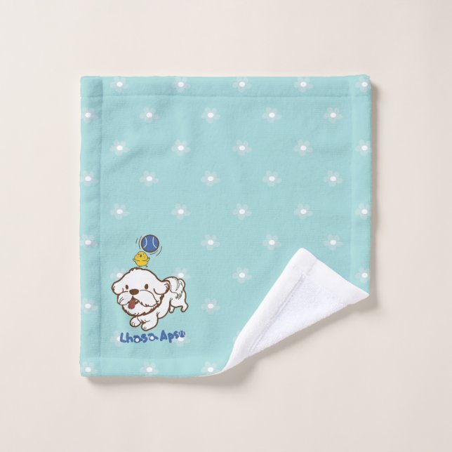 Lhasa apso bubu and little chicken guagua wash cloth (Wash Cloth)