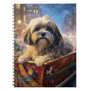 Lhasa Apso Christmas Festive Season Notebook