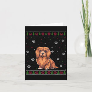 Lhasa Apso Christmas Sweater Xmas Pet Animal Dog L Card