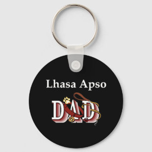 lhasa apso dad Keychain