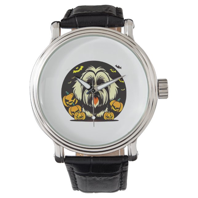 Lhasa Apso dog halloween Watch (Front)