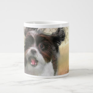 Lhasa Apso Dog High Tail Home Large Coffee Mug