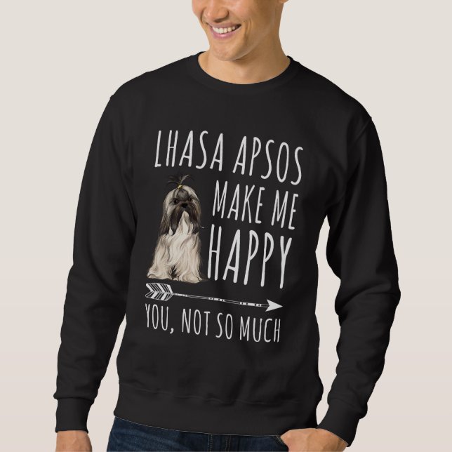 Lhasa Apso Dogs Redeem Me Happy Sweatshirt (Front)