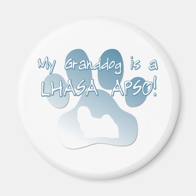 Lhasa Apso Granddog Magnet (Front)
