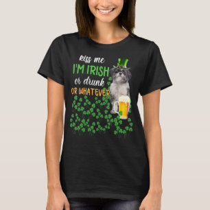 Lhasa Apso Kiss Me I'm Irish Or Drunk Or Whatever T-Shirt