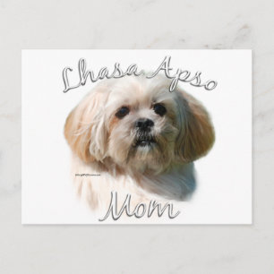 Lhasa Apso Mum 2 Postcard