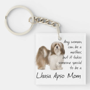 Lhasa Apso Mum Key Chain