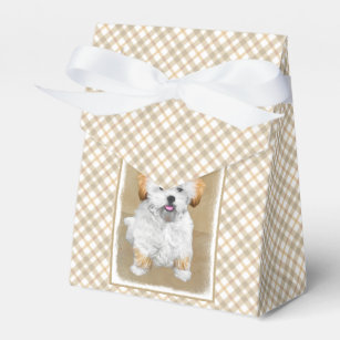 Lhasa Apso Puppy Painting - Cute Original Dog Art Favour Box