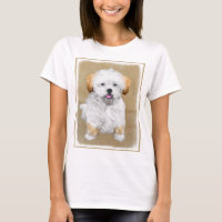 Lhasa Apso Puppy Painting - Cute Original Dog Art