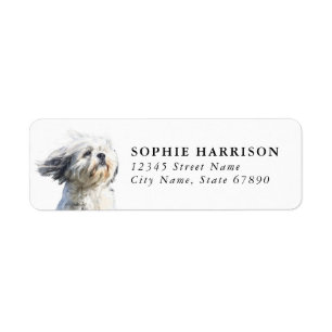 Lhasa Apso Return Address Labels
