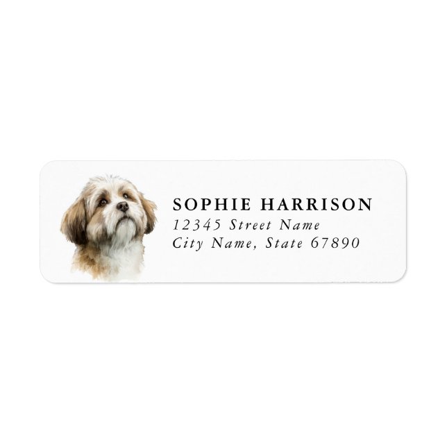 Lhasa Apso Return Address Labels (Front)