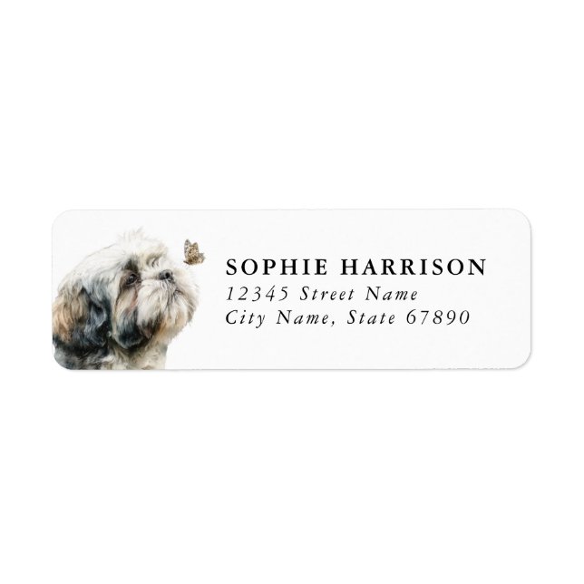 Lhasa Apso Return Address Labels (Front)