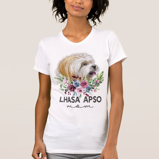 Lhasa Apso Shirt Gifts Dog Mum (Front)