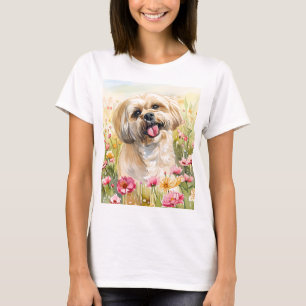 Lhasa Apso Watercolor Women's T-Shirt