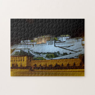 Lhasa at night - Potala Palace, Tibet (Puzzle) Jigsaw Puzzle