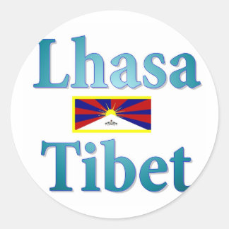 Lhasa Classic Round Sticker
