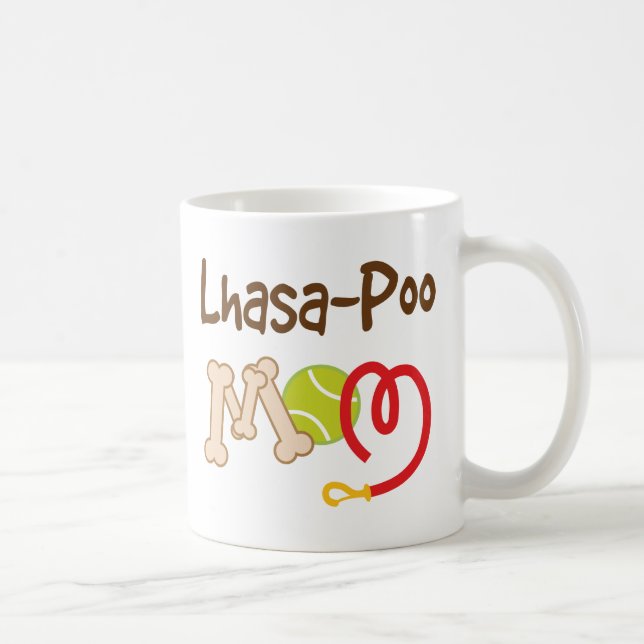 Lhasa-Poo Dog Breed Mum Gift Coffee Mug (Right)