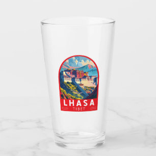 Lhasa Tibet Travel Art Vintage Glass