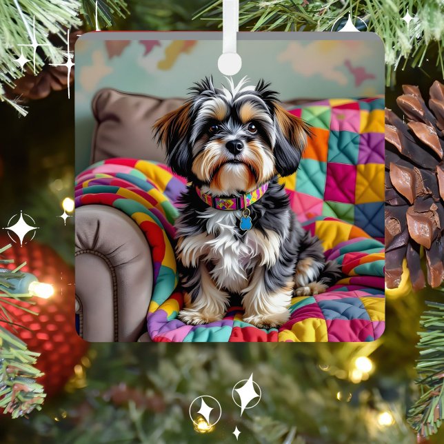  Lhaso Apso Personalised Christmas Metal Tree Decoration (Creator Uploaded)