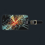 LHC Collision Luggage Tag<br><div class="desc">This is what it looks like when particles smash into each other in the Large Hadron Collider at CERN.</div>