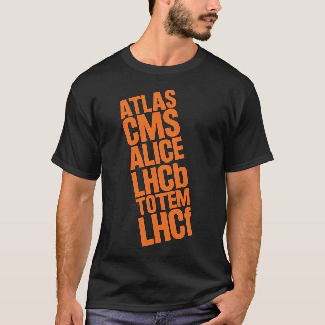 LHC Detectors T-Shirt (Front)
