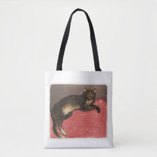 L'Hiver - Chat sur un Coussin (1909) Tote Bag