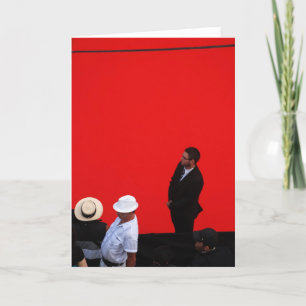 L'Homme Au Chapeau Blanc Greeting Card