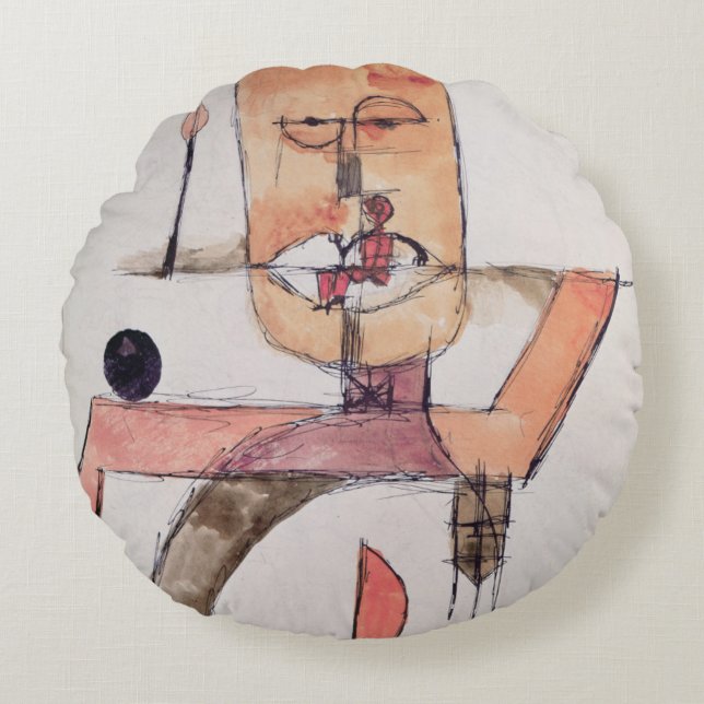 L'Homme est la Bouche du Seigneur Round Cushion (Front)