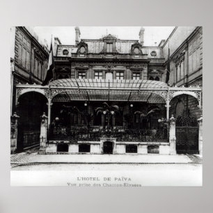 L'Hotel de Paiva on the Champs-Elysees Poster