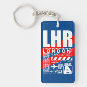 LHR London Airport Key Ring