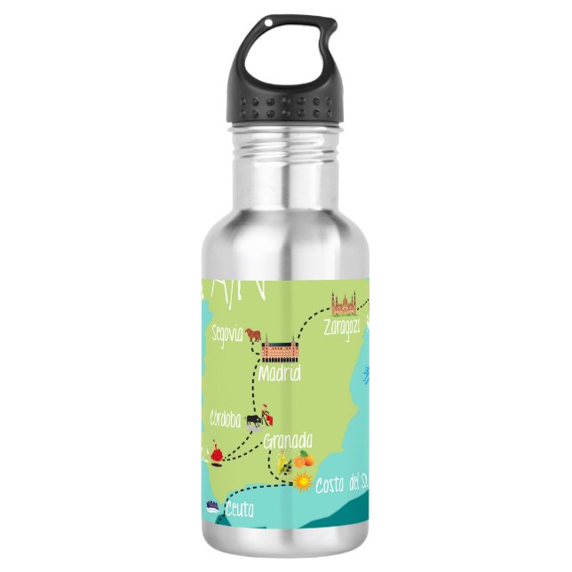 LHS to Spain 2 Water Bottle (Front)
