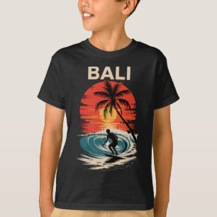 Li Beach Vibes, Fun Sunset And Surfing Retro Surf  T-Shirt