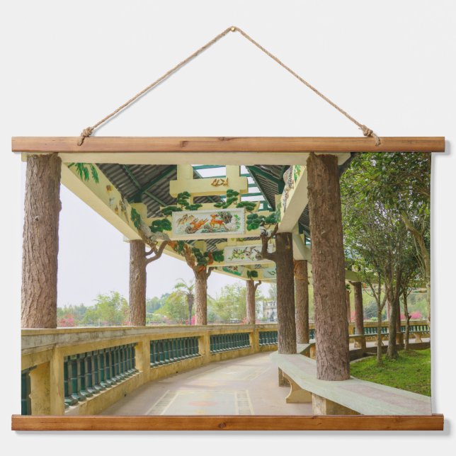 Li Garden Series: Where Nature Meets Art Hanging Tapestry (Front)