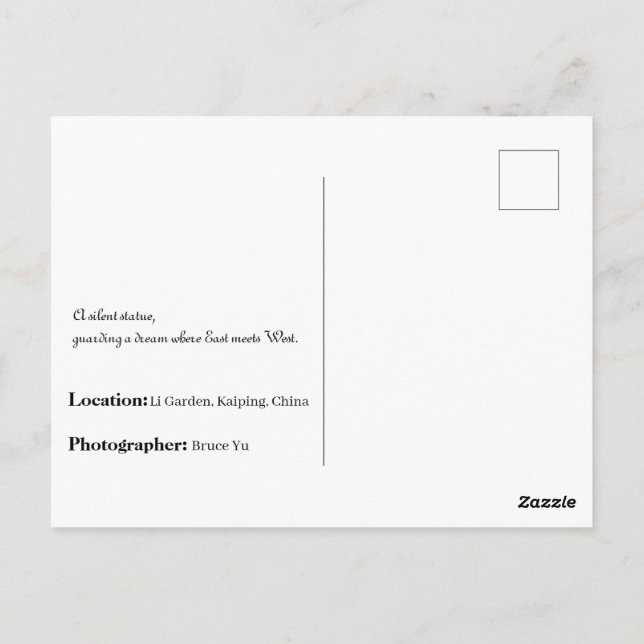 Li Garden Series: Where Stories Reside Postcard (Back)