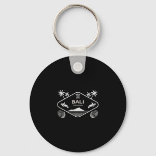 Li Indonesia Island Sea Turtle Palm Tree Vacation Key Ring