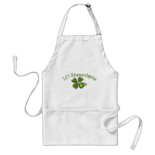Li’l Shenanigans A Weird Party Shamrock Cartooni Standard Apron