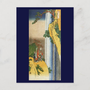 Li Po at Waterfall Lo-Shan Hokusai Fine Art Postcard