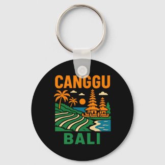Li Surfing Canggu Li Vintage Mens Beach Life  Key Ring