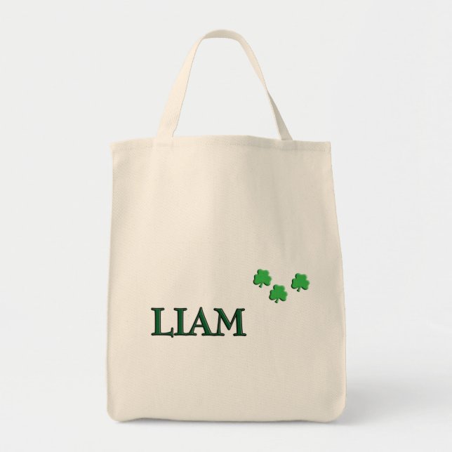 Liam Custom Name Tote Bag (Front)
