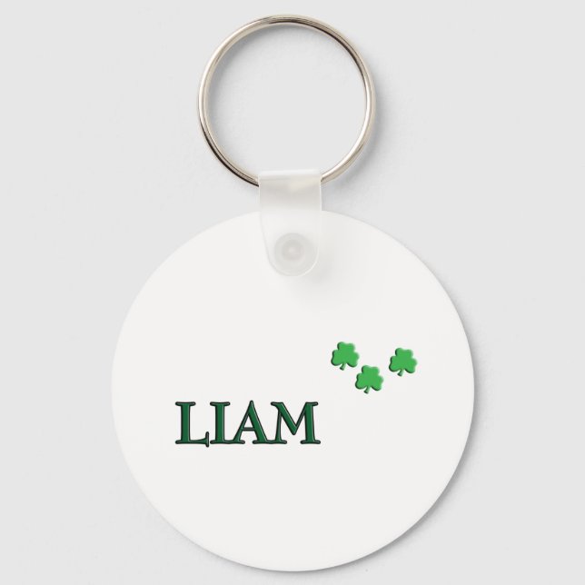Liam Irish Name Key Ring (Front)