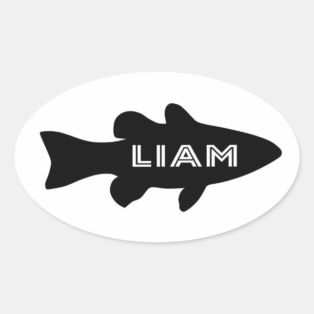 Liam Oval Sticker (Front)